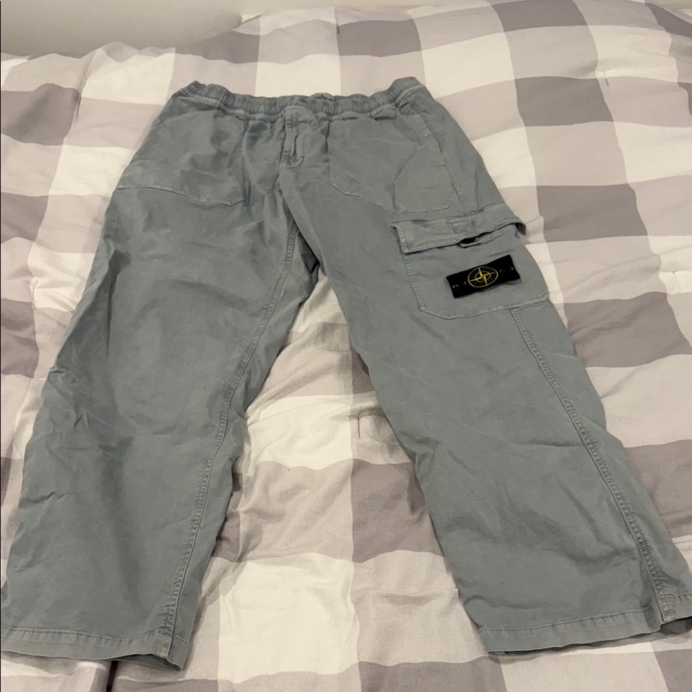 Stone Island Light Gray Cargo Pants